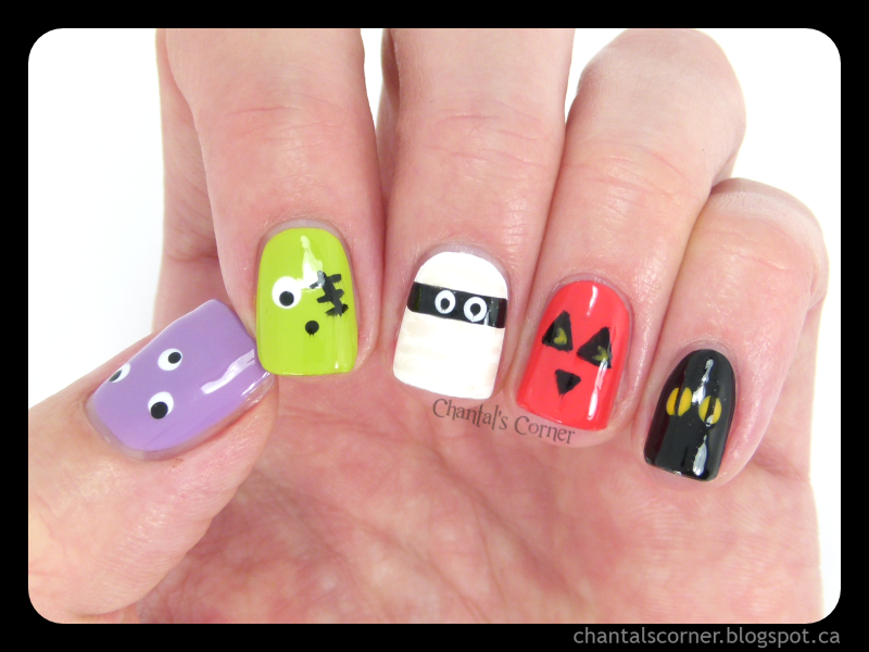 halloween nail art