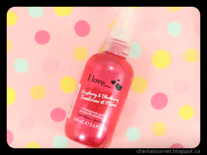 i love raspberry and blackberry refreshing body spritzer