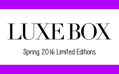 luxe box spring 2016 limited editions
