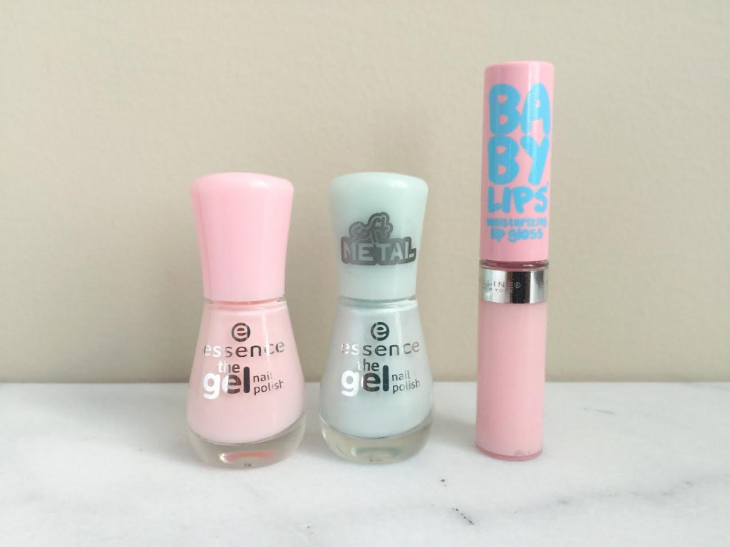 Essence The Gel Nail Polish in #05 Sweet As Candy and #49 Turn The Lights On