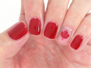 Canada Day Nail Art