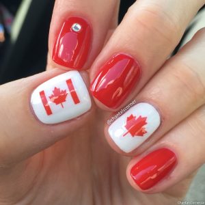 Canada Day Nail Art Dollar Tree Nail Stickers Glamour Glints Nail Jewels