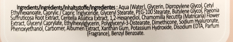 Oh K! Egg White Sheet Mask ingredients