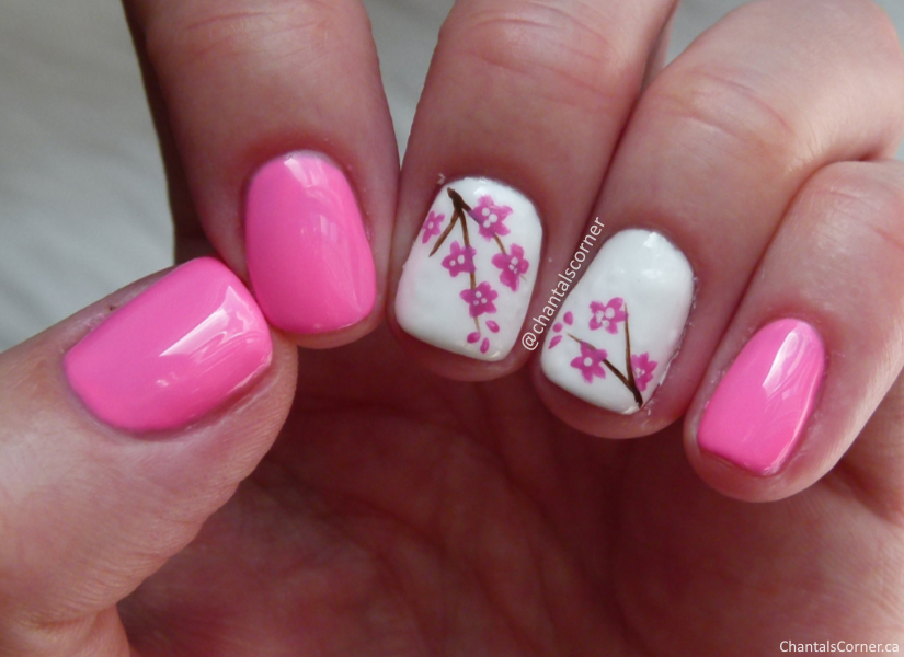 Cherry blossom outlet nail art