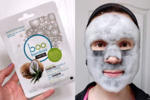 Boo Bamboo Hydrating Charcoal Bubble Sheet Mask