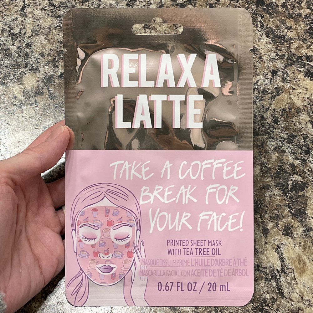 fashion angels relax a latte sheet mask