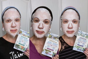 7th heaven superfood sheet mask selfies