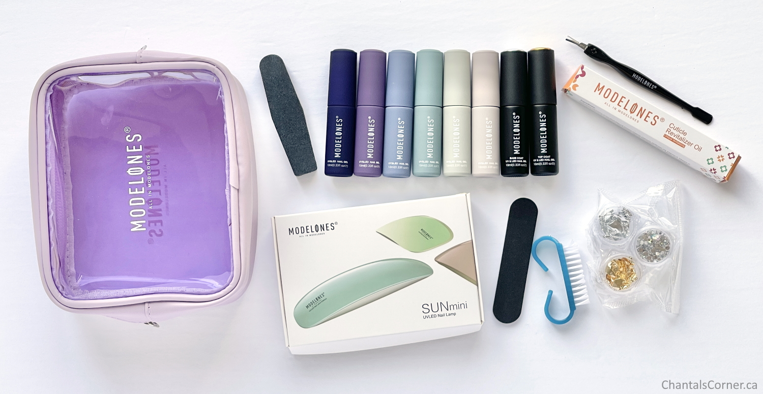 modelones purple lipstick gel nail polish kit